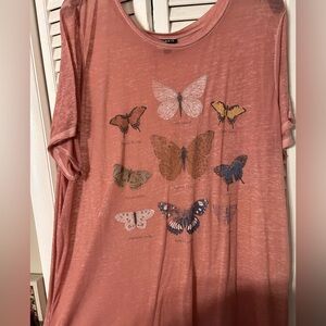 Torrid Pink Crew Neck Top